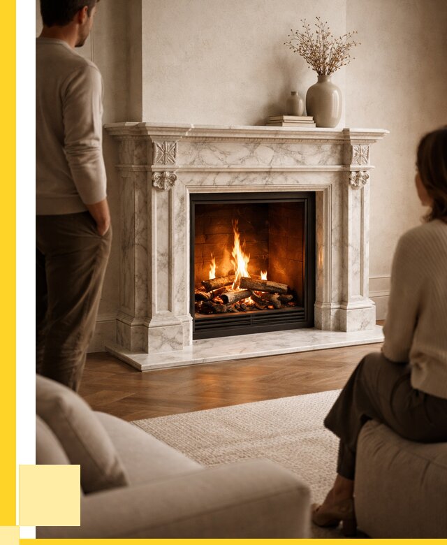 Мраморные камины под ключ в Железногорске от 255525 р. | ЭриданЖлк