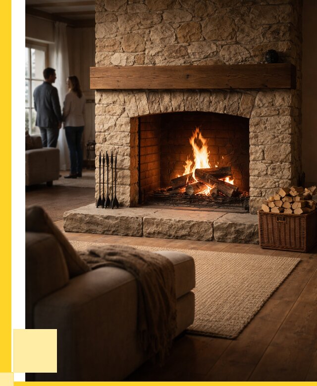 Открытые камины под ключ в Железногорске от 153315 р. ЭриданЖлк