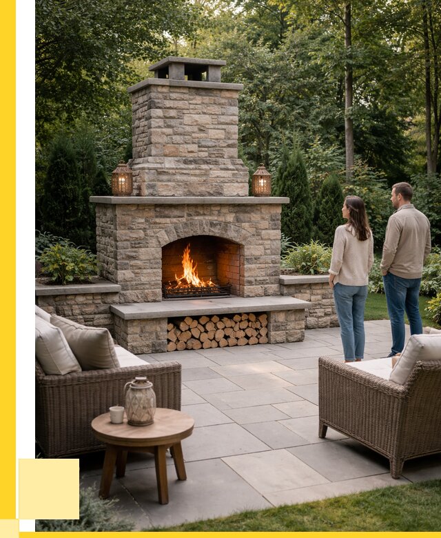 Уличные камины из кирпича в Железногорске от 153315 р. | ЭриданЖлк