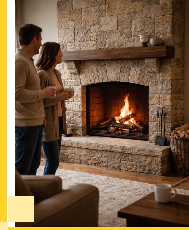 Каменные камины на заказ в Железногорске от 183978 р. | ЭриданЖлк