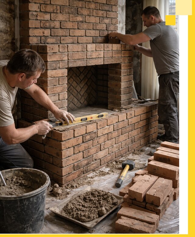 Изготовление и установка кирпичных каминов в Железногорске