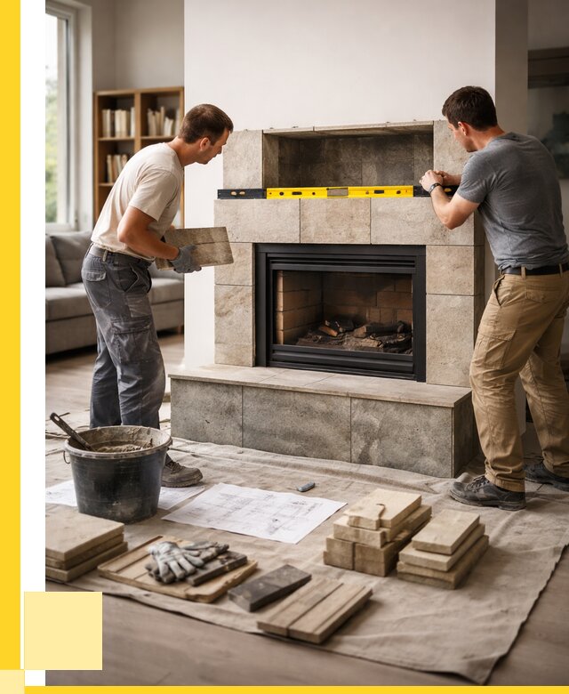 Монтаж каминов и установка в Железногорске от 45995 р. | ЭриданЖлк