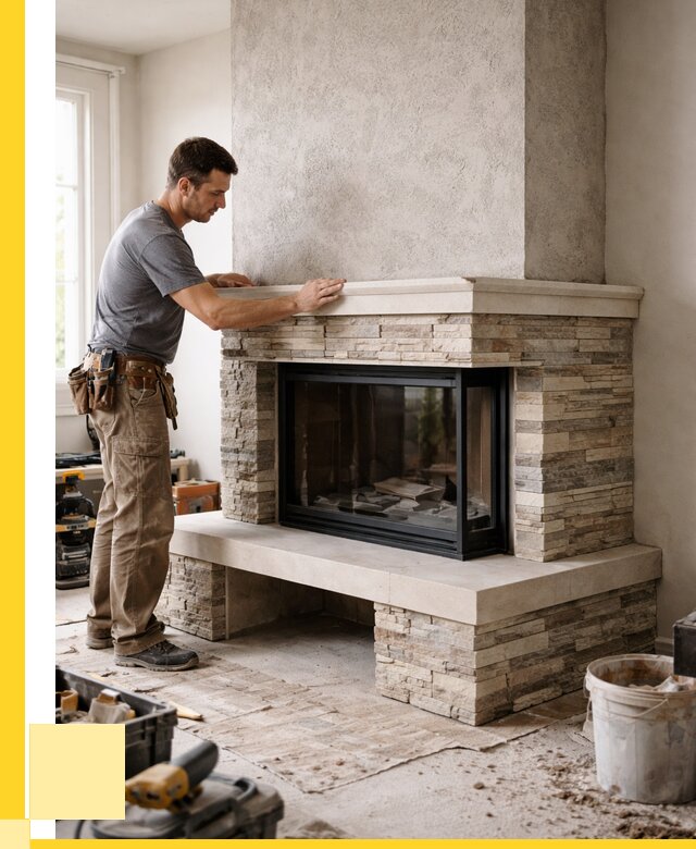 Изготовление каминов под ключ в Железногорске от 153315 р. | ЭриданЖлк