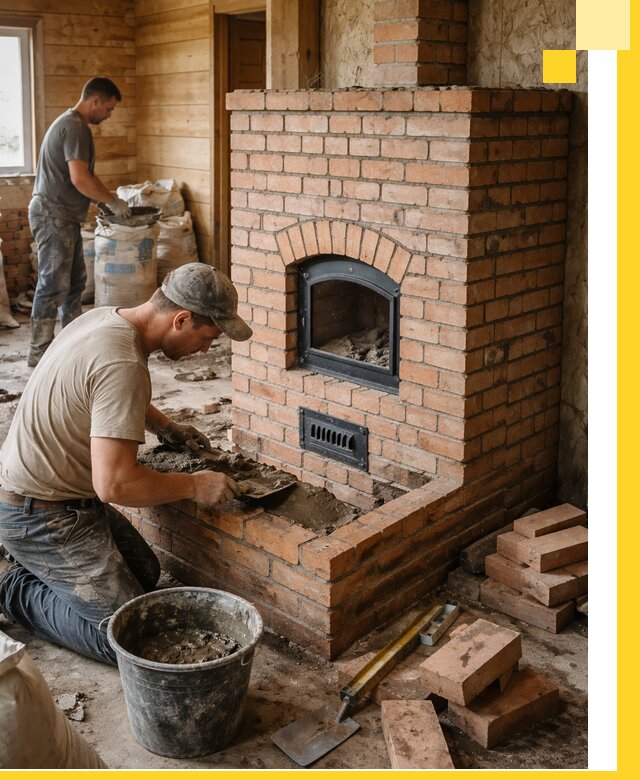 Профессиональное строительство печей в Железногорске под ключ