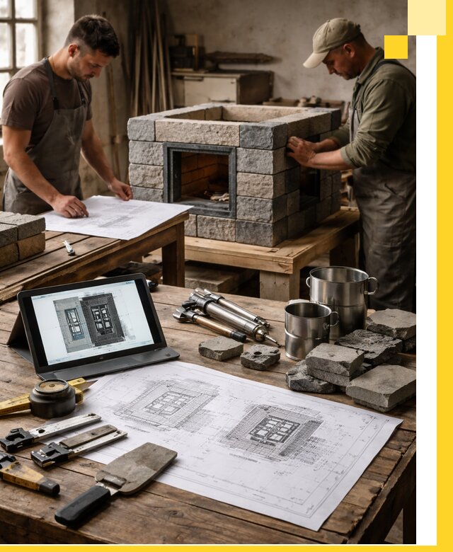 Разработка проектов печей с согласованием и монтажом в Железногорске