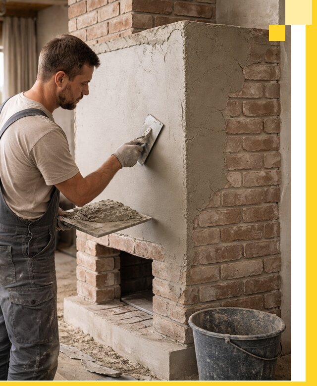 Отделка печей и облицовка каминов в Железногорске под ключ