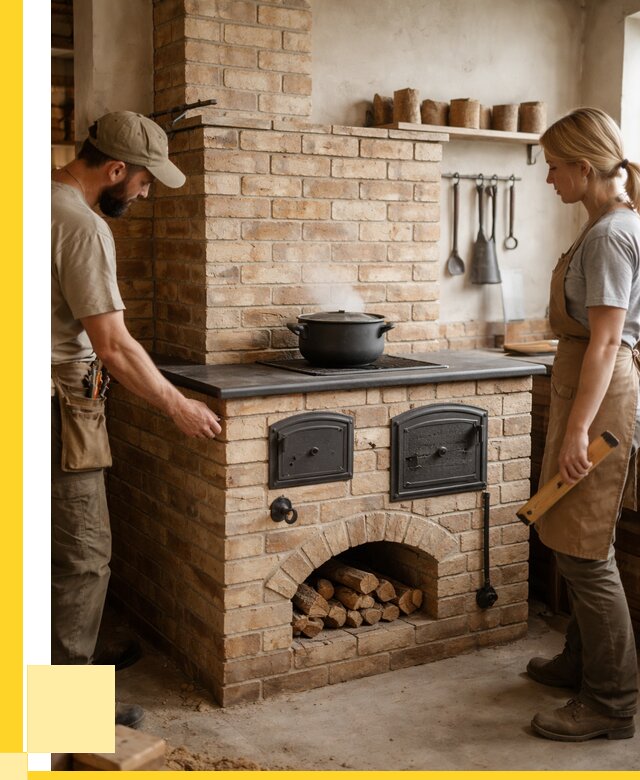 Варочно отопительные печи в Железногорске от 91989 р. | ЭриданЖлк