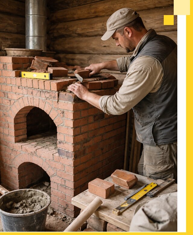 Изготовление и установка русских печей в Железногорске под ключ