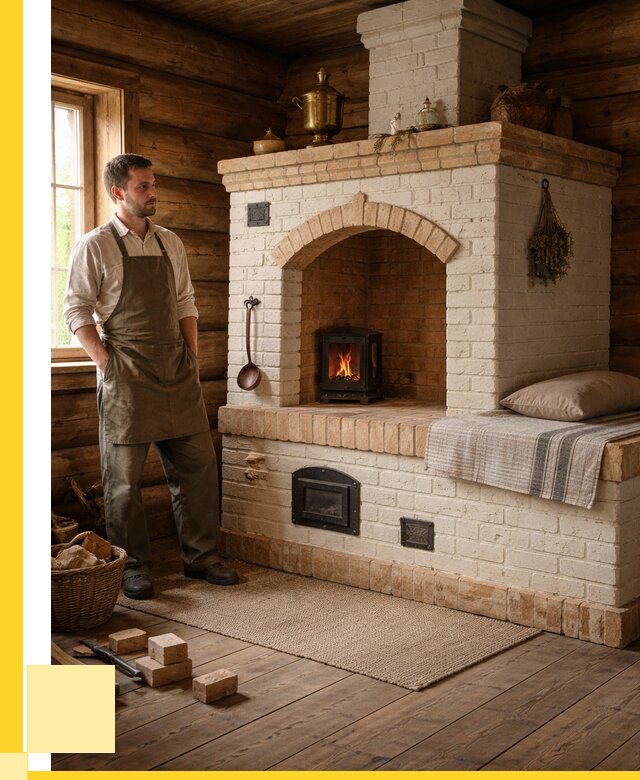 Русские печи с лежанкой под ключ в Железногорске от 153315 р. ЭриданЖлк