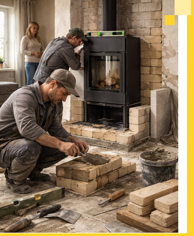 Печи и камины под ключ: проект, установка в Железногорске