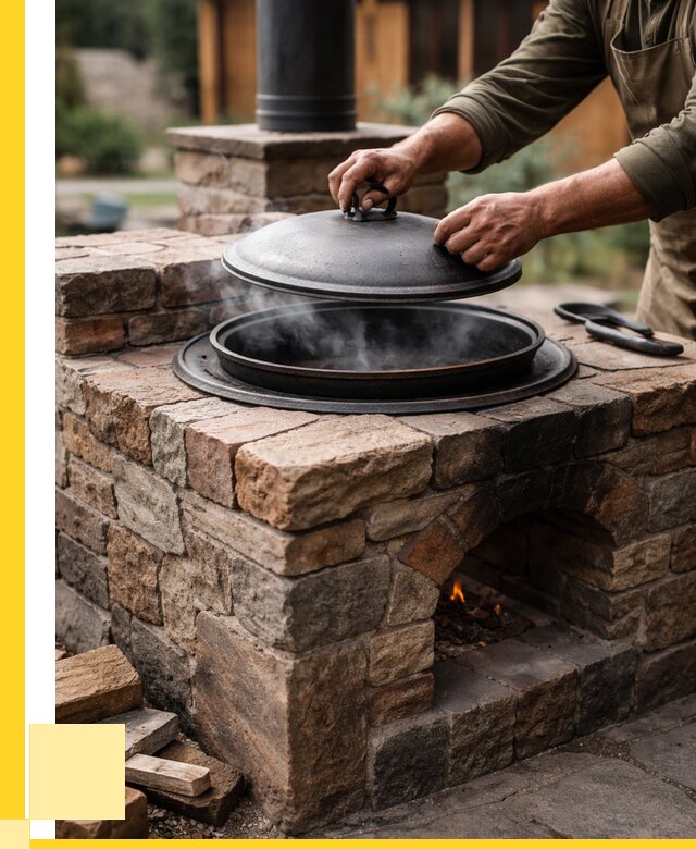 Печи для казана в Железногорске по цене от 18398 р. | ЭриданЖлк