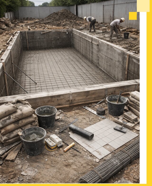 Строительство бассейнов под ключ в Железногорске, дизайн и монтаж