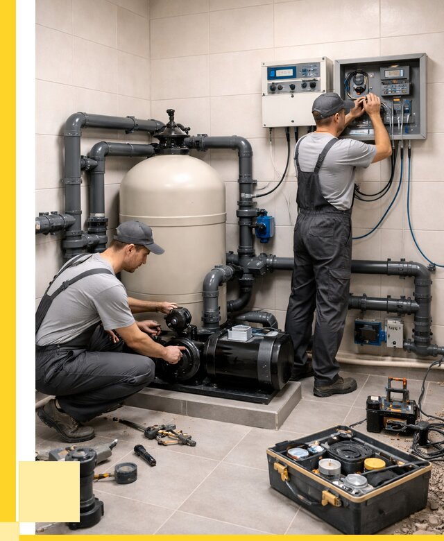 Монтаж оборудования для бассейнов в Железногорске от 40884 р. | ЭриданЖлк