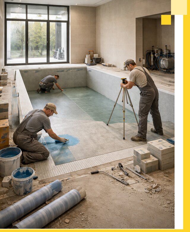 Проект и строительство закрытых бассейнов в Железногорске под ключ