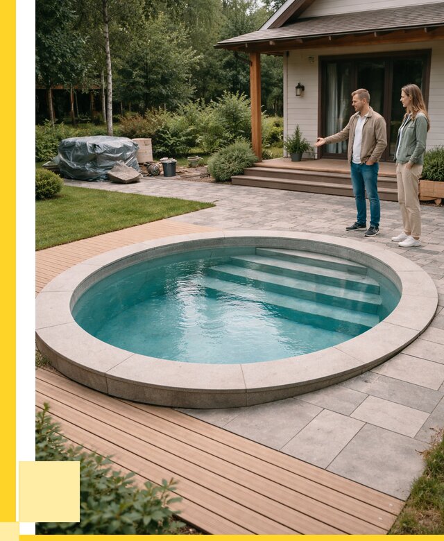 Бассейн на даче под ключ в Железногорске от 204420 р., ЭриданЖлк