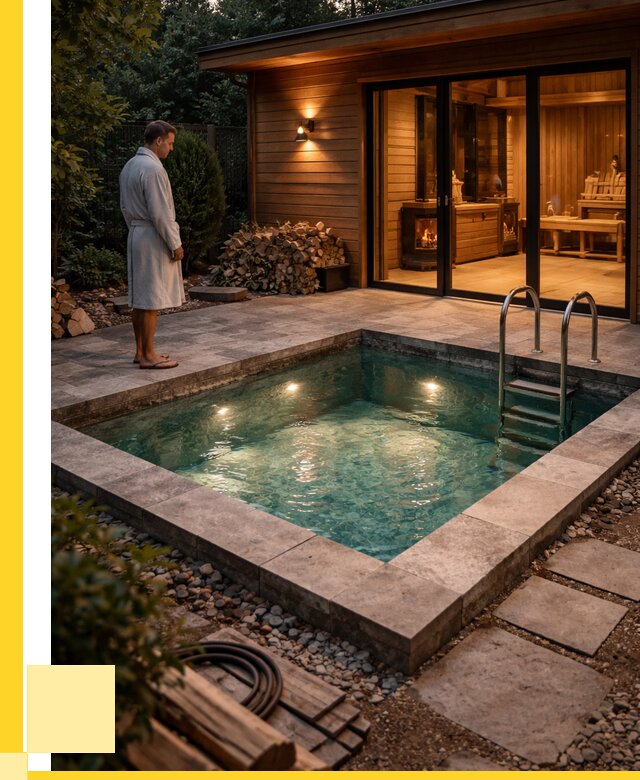 Бани с бассейном под ключ в Железногорске от 97100 р. | ЭриданЖлк