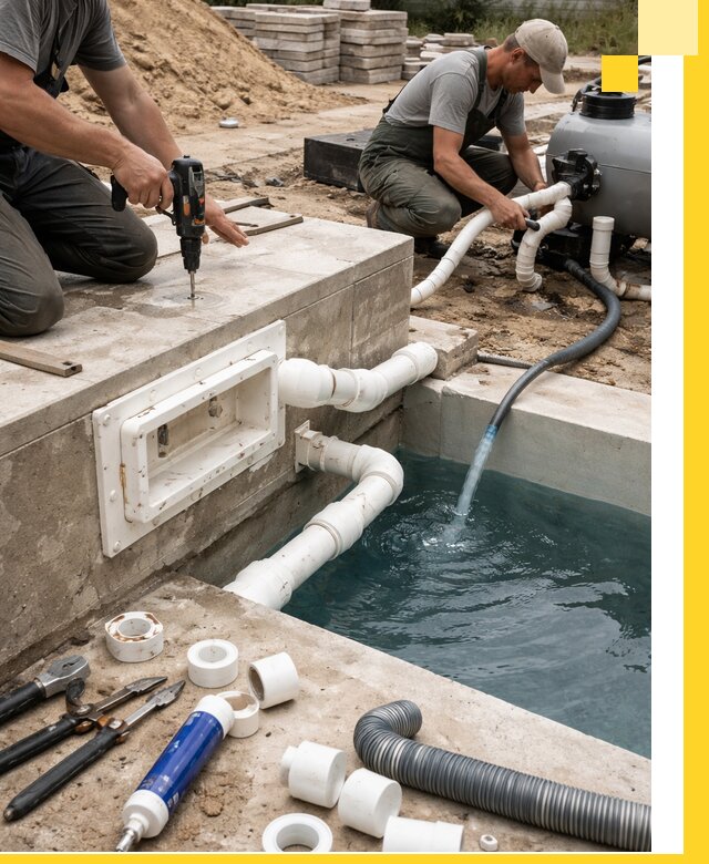 Строительство скиммерных бассейнов под ключ в Железногорске