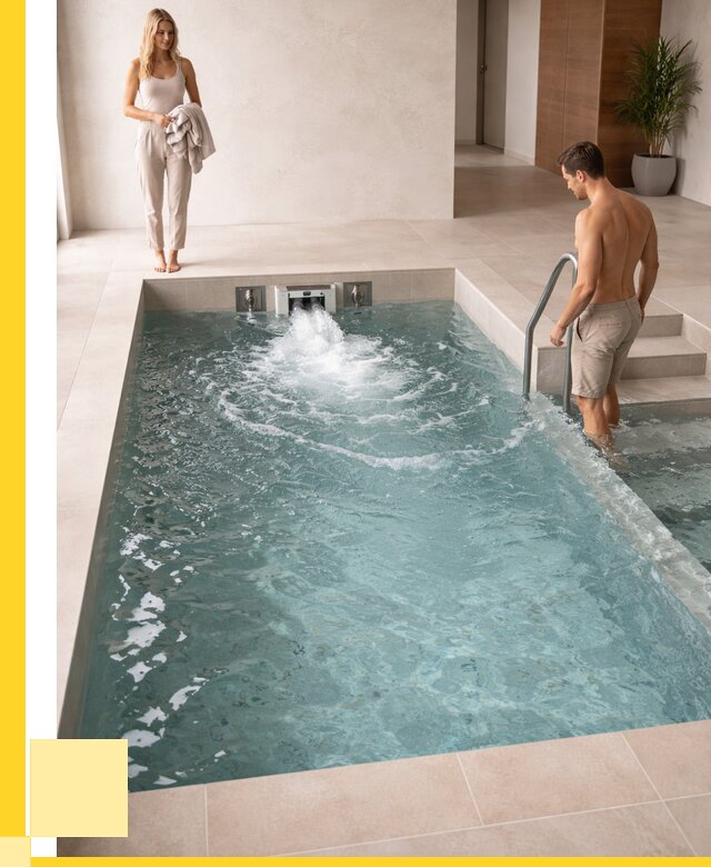 Бассейн с противотоком в Железногорске от 255525 р. | ЭриданЖлк