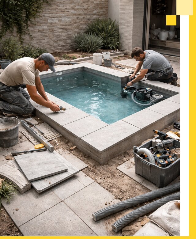 Мини бассейны под ключ в Железногорске, дизайн и установка