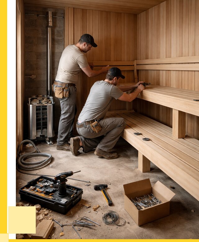 Монтаж саун под ключ в Железногорске от 122652 р. | ЭриданЖлк