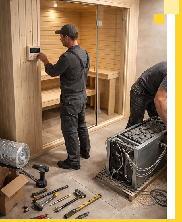 Поставка, установка и монтаж электрических саун в Железногорске