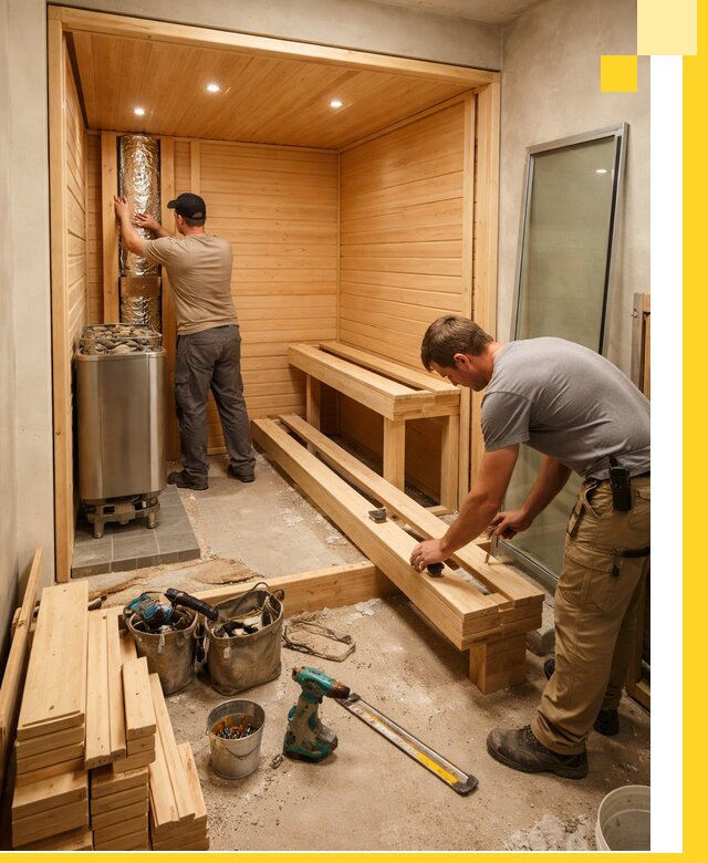 Проектирование и установка домашних саун под ключ в Железногорске