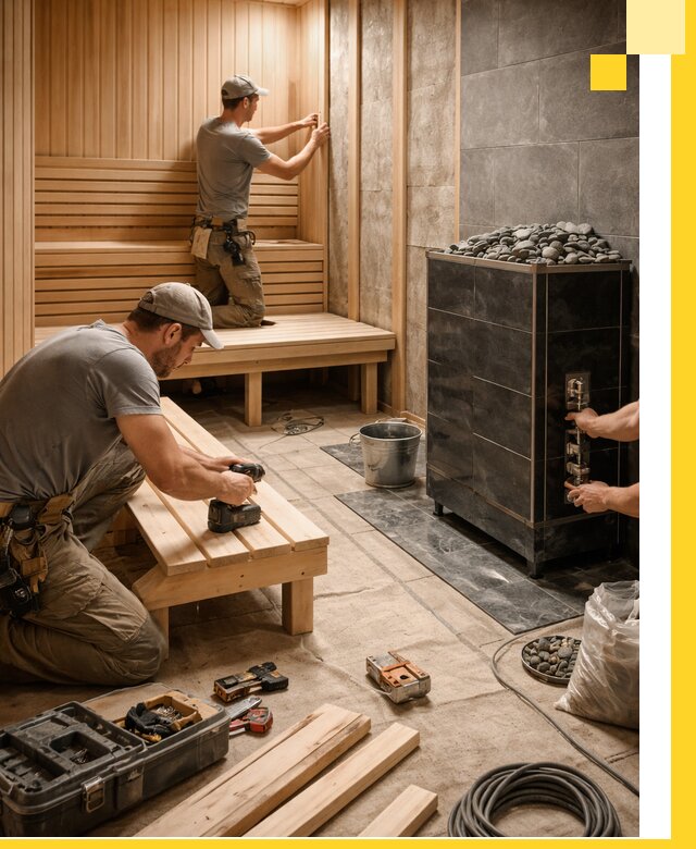 Дизайн и строительство интерьерных саун под ключ в Железногорске