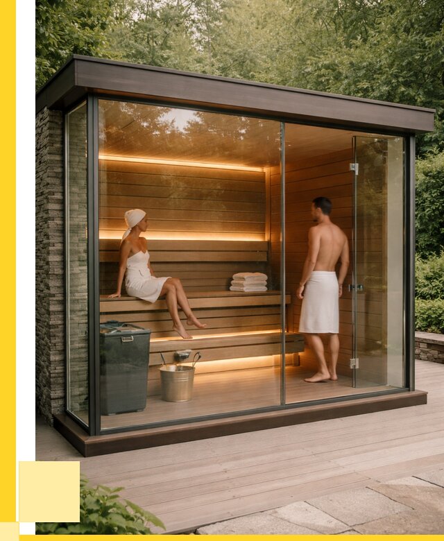 Сауна стеклянная и двери для сауны в Железногорске от 255525 р. | ЭриданЖлк