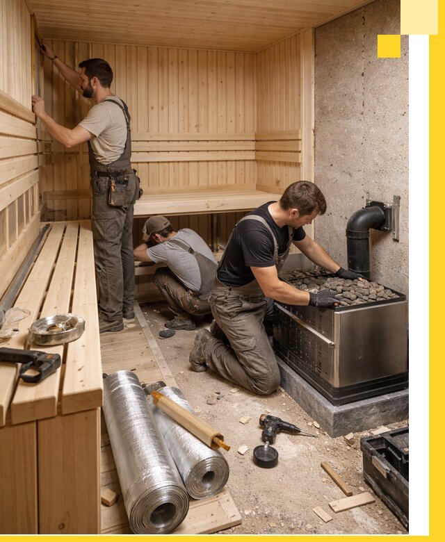 Индивидуальные сауны на заказ в Железногорске под ключ, проект и монтаж