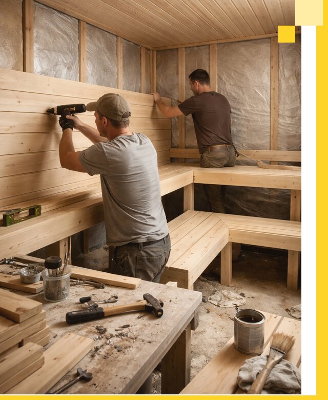 Профессиональная отделка бань и саун под ключ в Железногорске