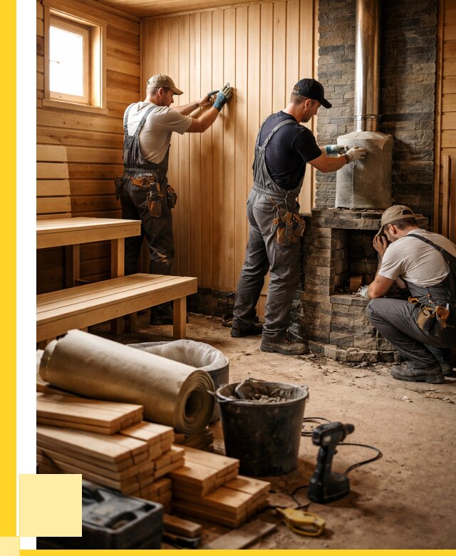 Ремонт бань под ключ в Железногорске от 45995 р. | ЭриданЖлк