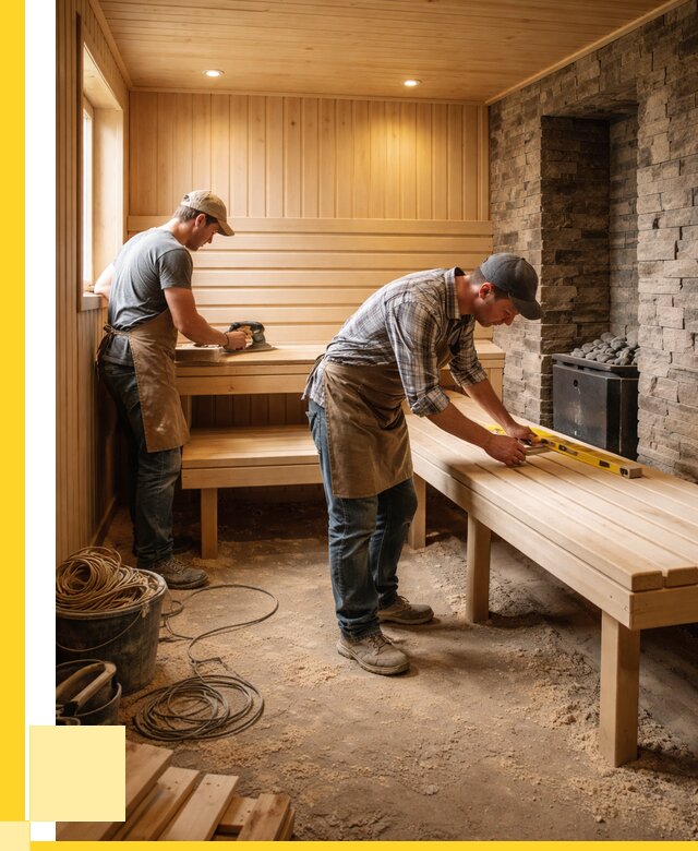 Отделка бани в Железногорске: внутренняя отделка от 3066 р. | ЭриданЖлк