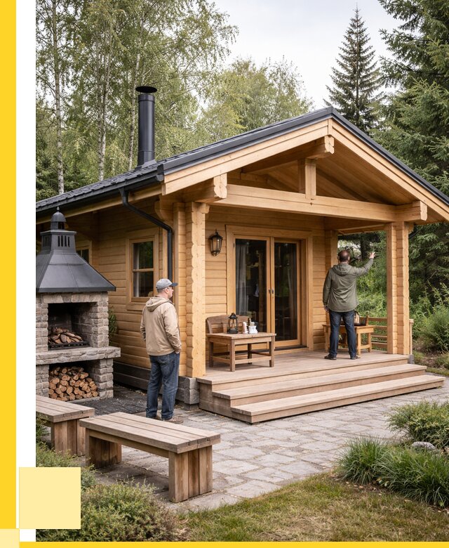 Деревянные бани под ключ в Железногорске от 459945 р. | ЭриданЖлк