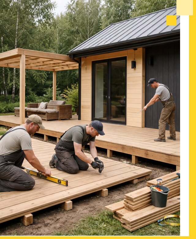 Строительство бань с террасой и бассейном под ключ в Железногорске