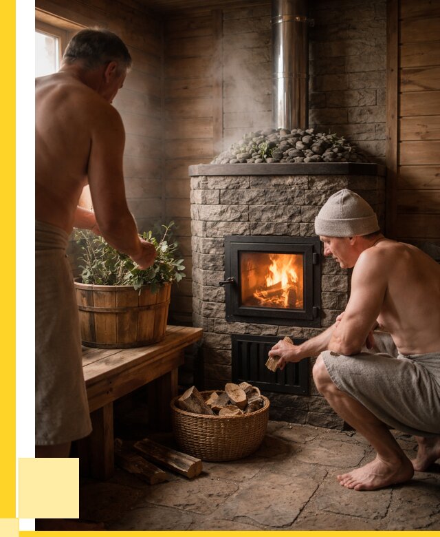 Банные печи под ключ в Железногорске от 45995 р. | ЭриданЖлк кирпичная