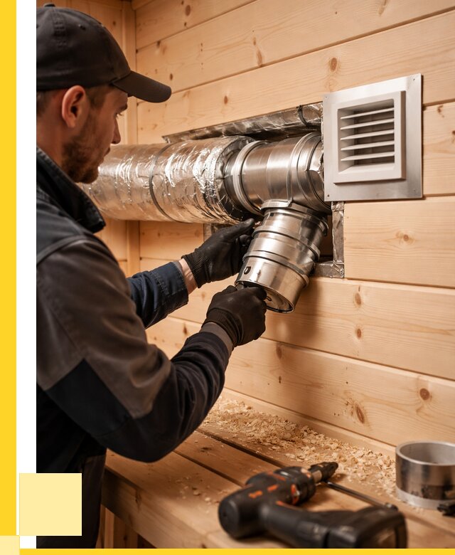 Монтаж вентиляции бани в Железногорске от 12265 р. | ЭриданЖлк