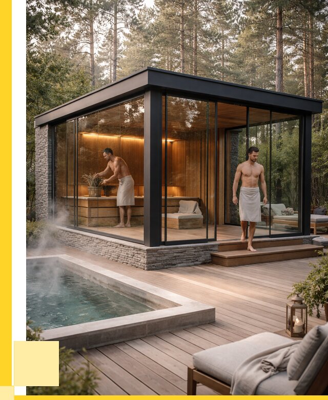 Стеклянные бани и двери в Железногорске от 459945 р. | ЭриданЖлк