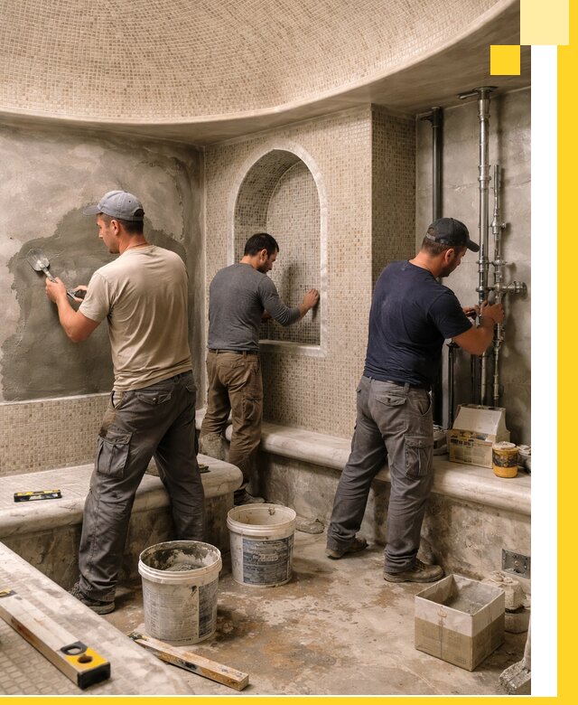 Профессиональный монтаж хамамов под ключ в Железногорске с гарантией