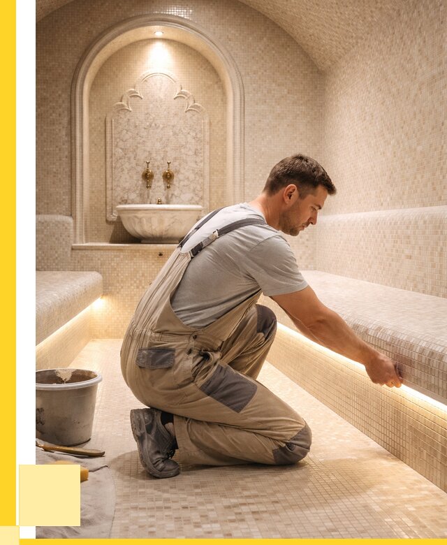 Отделка хамамов под ключ в Железногорске от 5622 р. | ЭриданЖлк