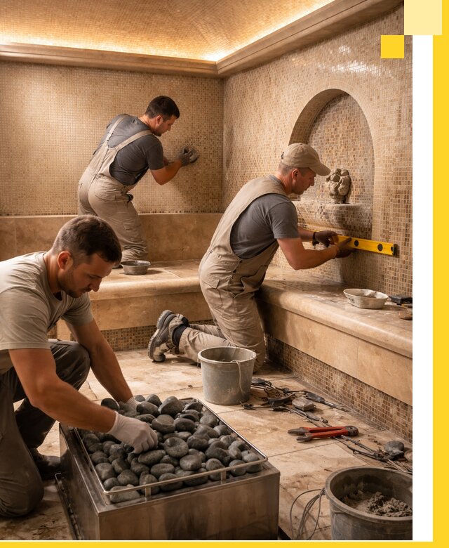 Проектирование и строительство хамама и сауны в Железногорске